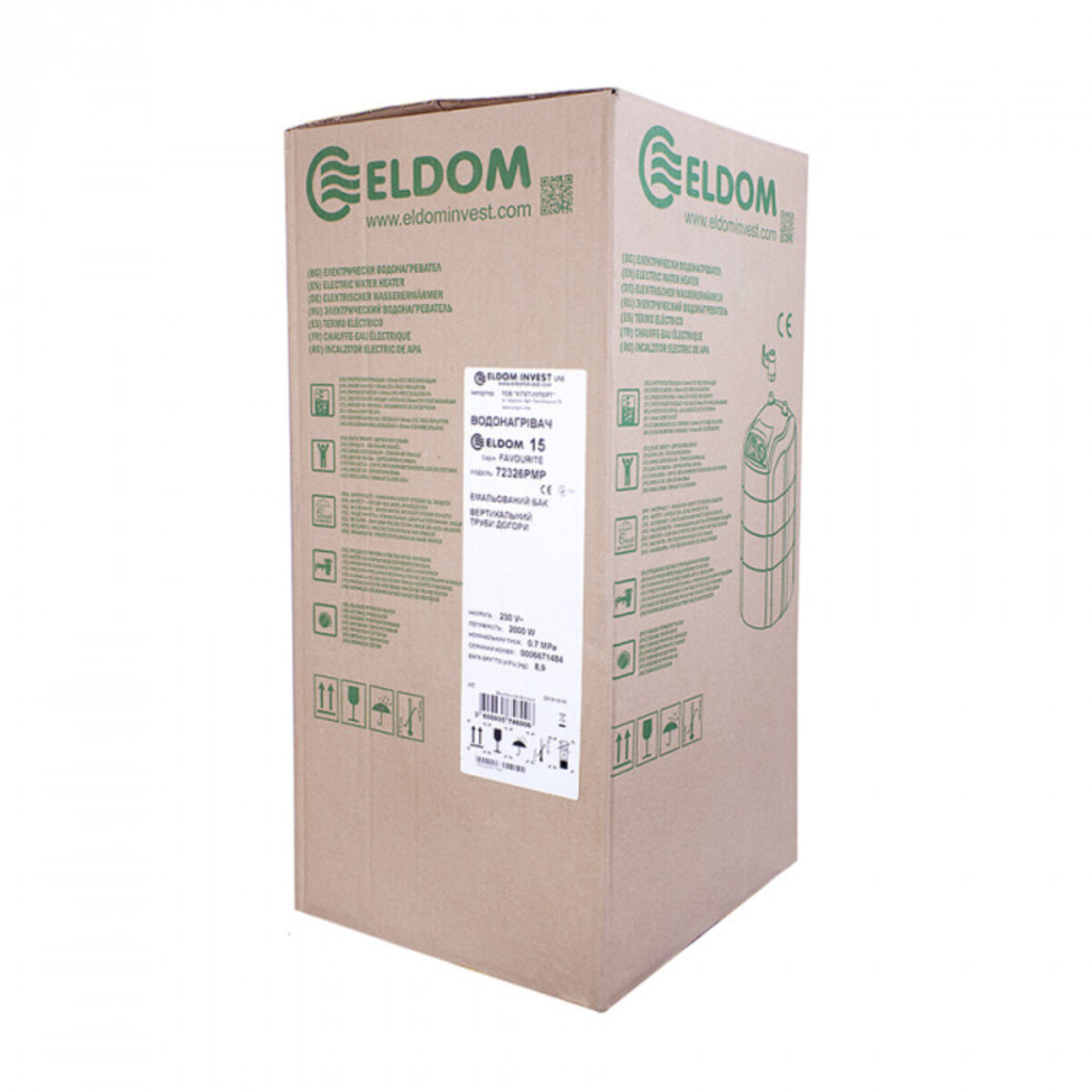 Водонагреватель Eldom Extra life 10 под мойкой 2.0 kw 72325PMP