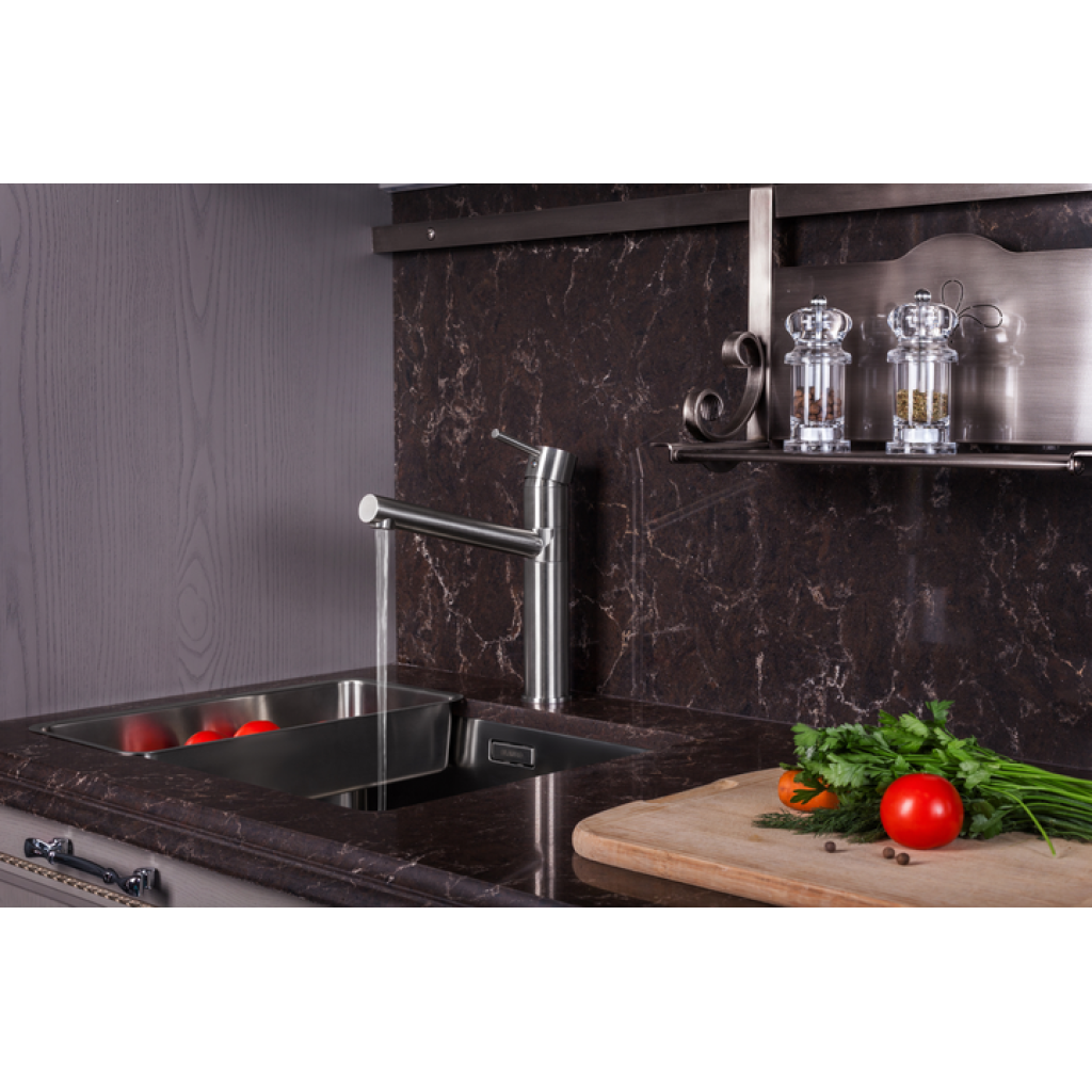 Смеситель-кран кухонный IMPRESE PIVOT LSS F03408502LS