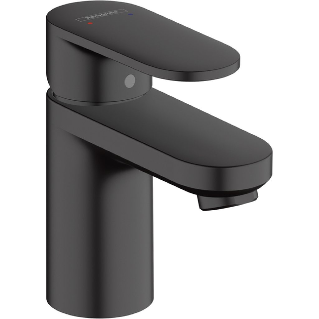 Смеситель-кран для раковины HANSGROHE Vernis Blend матовый черный 71550670 с донным клапаном