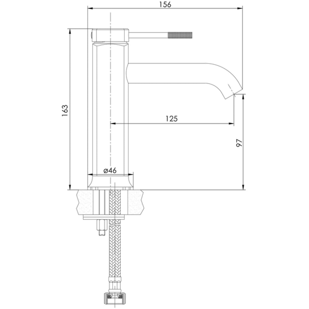 Смеситель-кран для раковины IMPRESE Brenta ZMK071901010