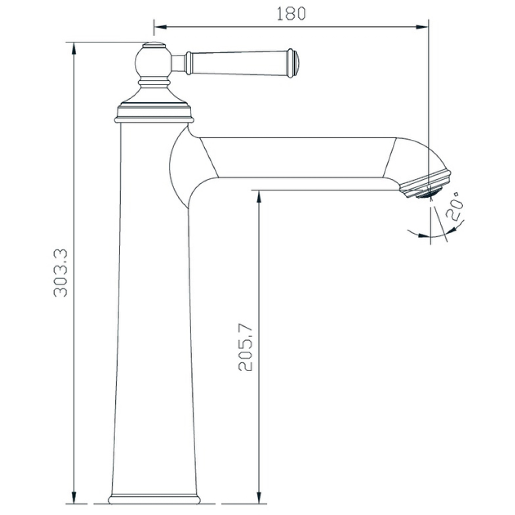 Смеситель-кран для раковины IMPRESE Hydrant ZMK031806011