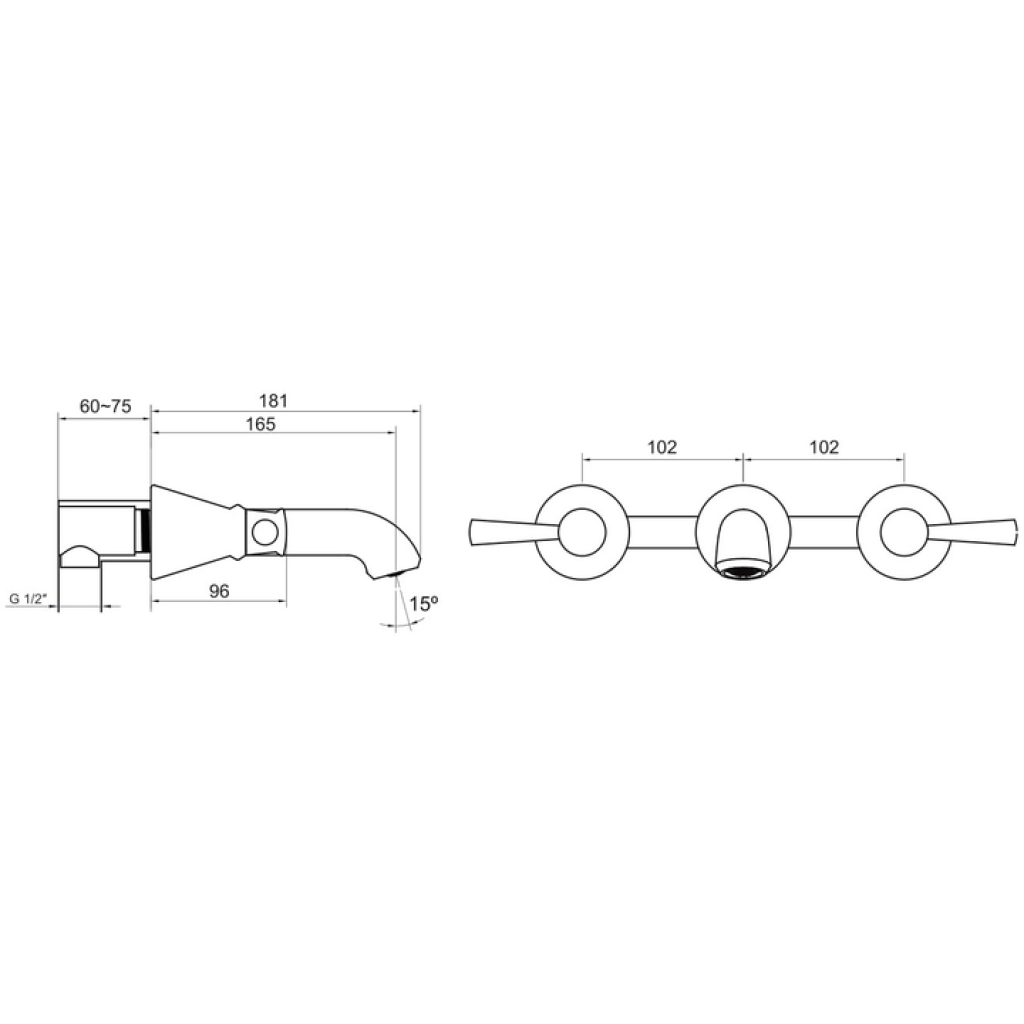 Смеситель-кран для раковины IMPRESE PODZIMA LEDOVE ZMK01170103