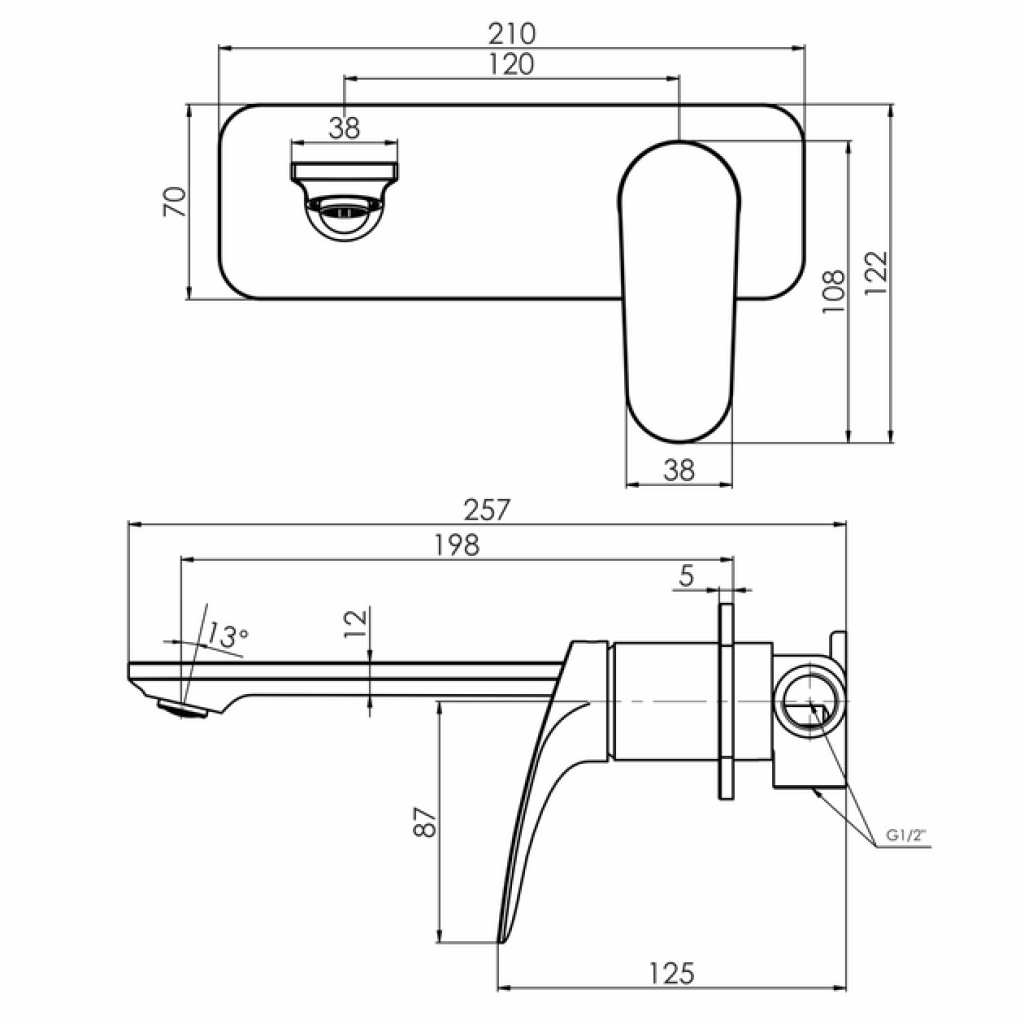 Смеситель-кран для раковины IMPRESE Perla f03508001CC