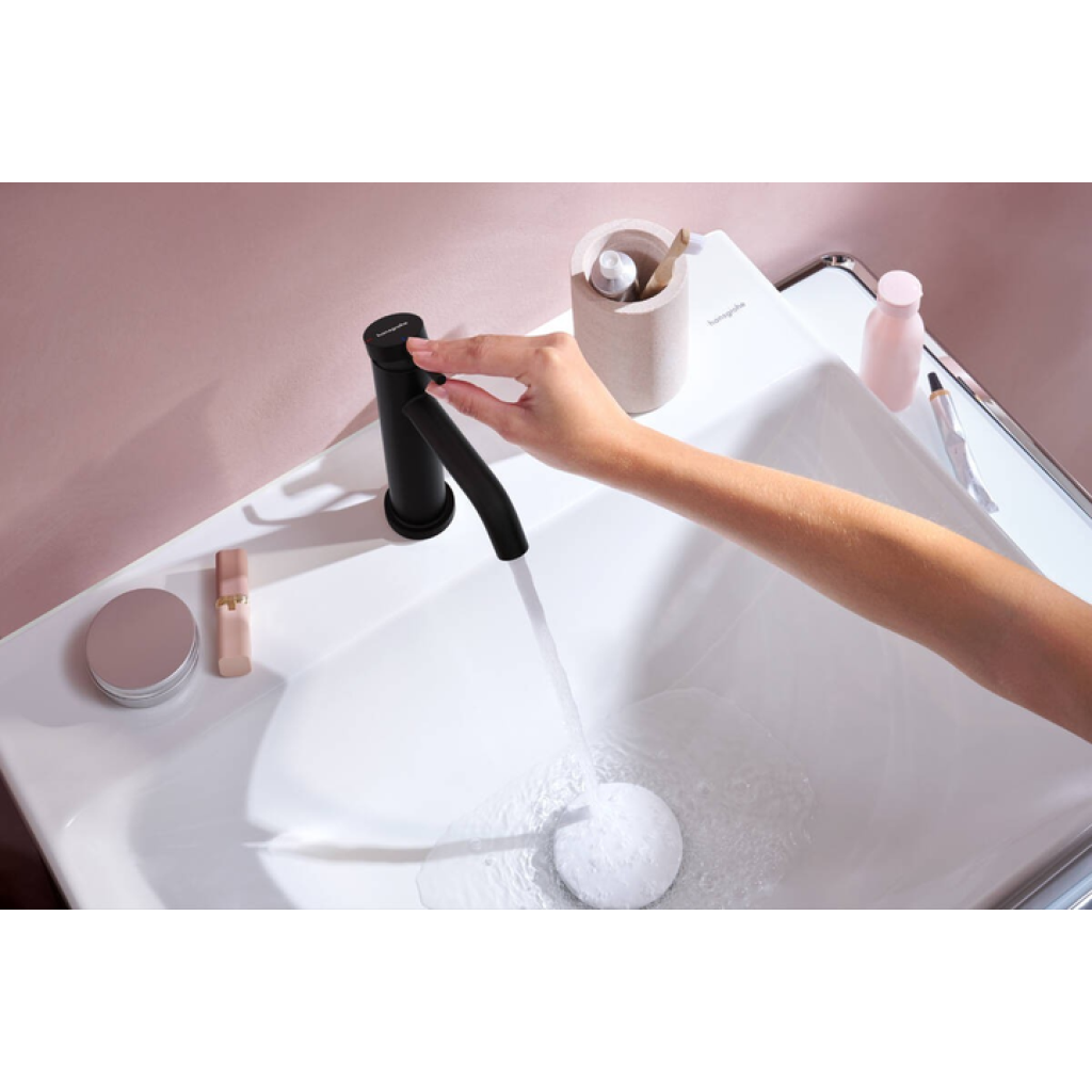 Смеситель-кран для раковины HANSGROHE Tecturis S 73320670 черный матовый