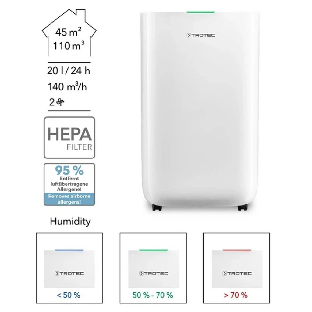 Осушитель воздуха Trotec TTK 70 HEPA