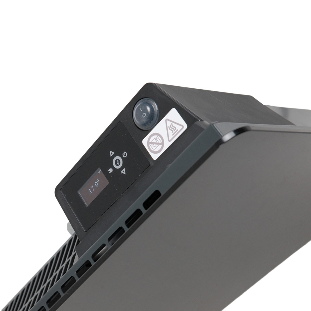 Конвектор Термія ЕВНА-1,5/230С2T(mbg) Wi-Fi черный RAL 9017-стекло